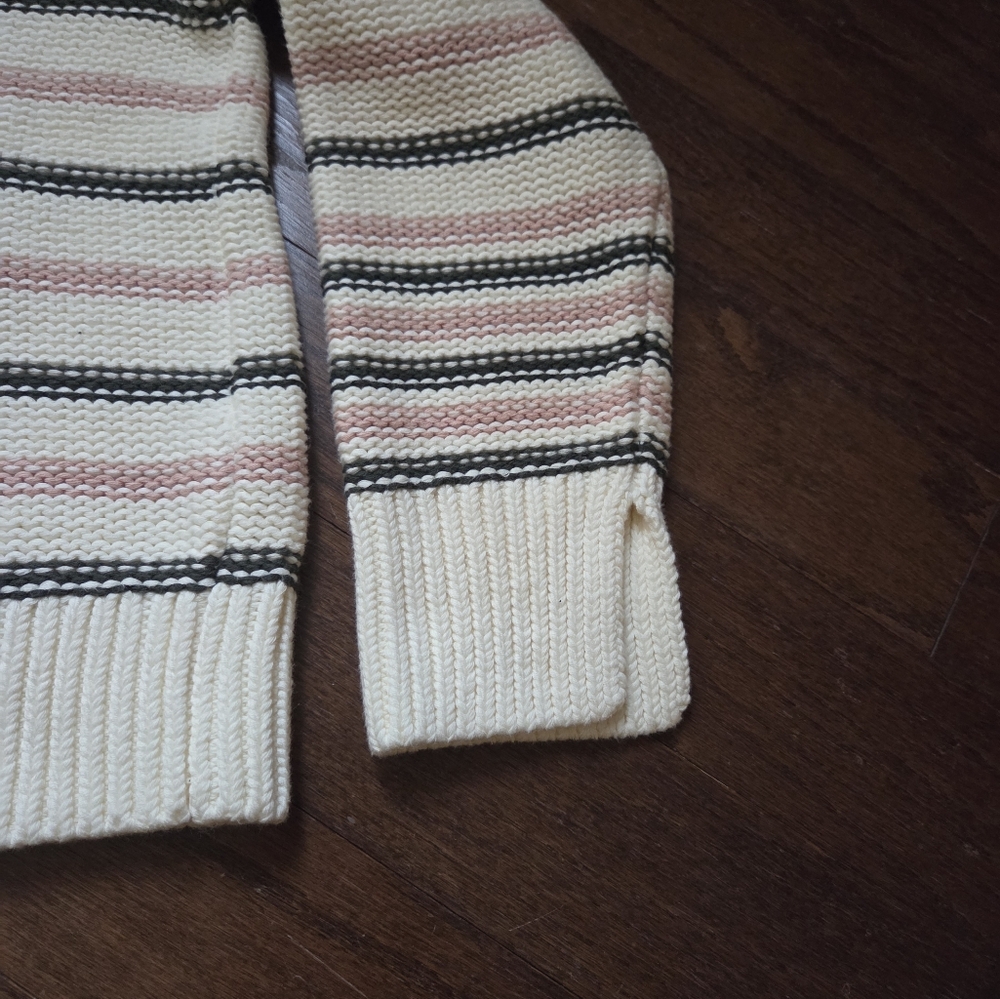 Madewell Cotton Crewneck Sweater in Stripe Size S - Picture 7 of 8